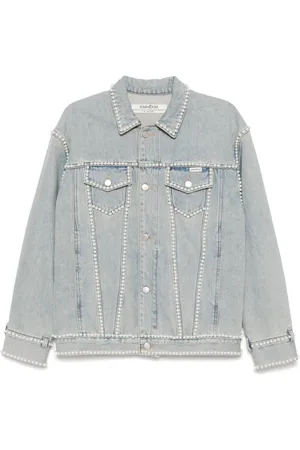 KIMHEKIM Kort jeansjacka med pärlor