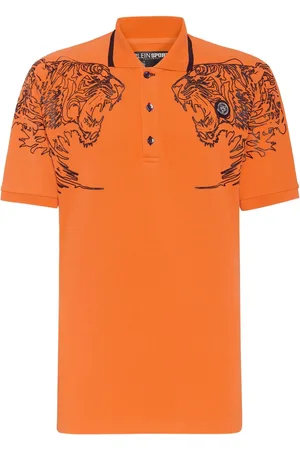 Philipp Plein Pikétröja med tigerhuvud