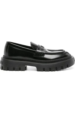 AMIRI Läderloafers med logotypplakett