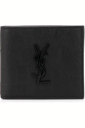 Saint Laurent Plånbok med skrynklad effekt
