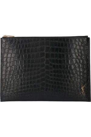 Saint Laurent Börs med präglat monogram