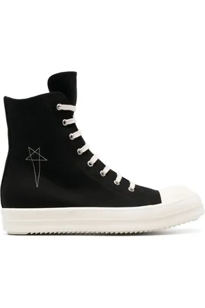 Rick Owens Höga sneakers med snörning