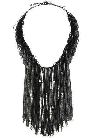 PESERICO SIGN Chokerhalsband med fransar