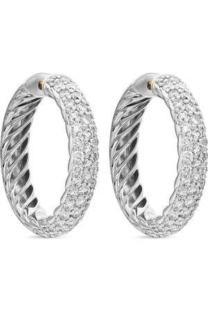David Yurman DY Mercer diamantformade hoop (25,4 mm)