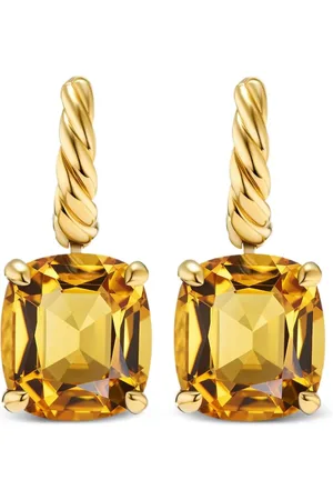David Yurman Marbella örhängen i 18K gult guld med citrin