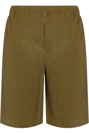 Issey Miyake Shorts med plisserad effekt