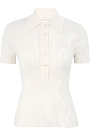 ZIMMERMANN Ribbstickad pikétröja