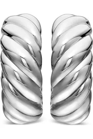 David Yurman Sculpted Cable hoops i sterlingsilver (25 mm)