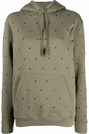 Saint Laurent öljettprydd hoodie