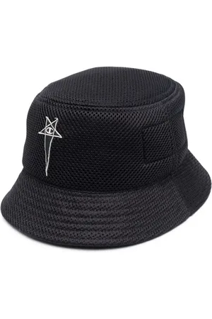Rick Owens Fiskehatt med broderad logotyp
