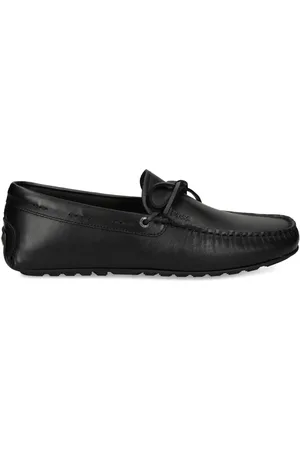 HUGO BOSS Loafers med rosettdetalj