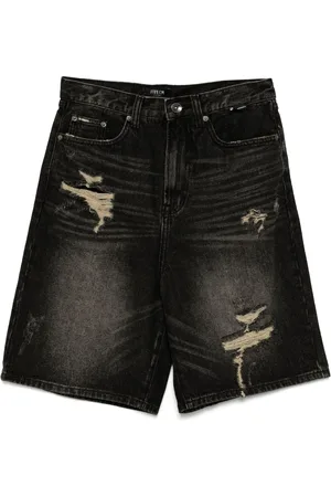 FIVE CM Jeansshorts med slitning