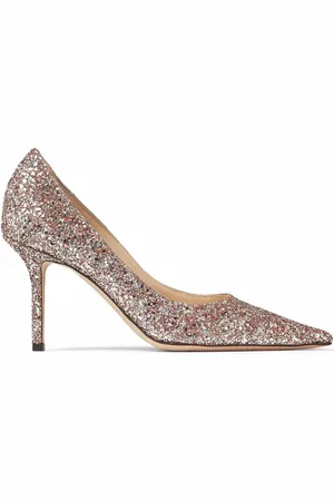 Jimmy Choo Spetsiga pumps med glitterdetalj
