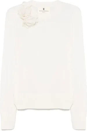 ERMANNO SCERVINO Tröja med blomapplikation
