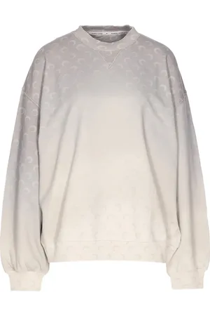 Marine Serre Sweatshirt med månlogotyp