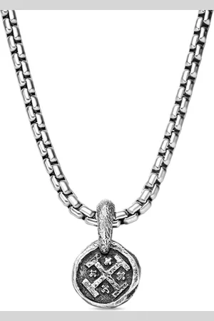 David Yurman Shipwreck Coin amulett i sterlingsilver (17 mm)