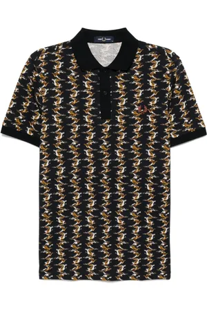 Fred Perry Mönstrad pikétröja