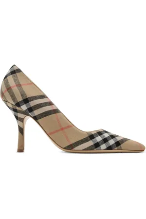 Burberry Dame rutiga pumps 90 mm