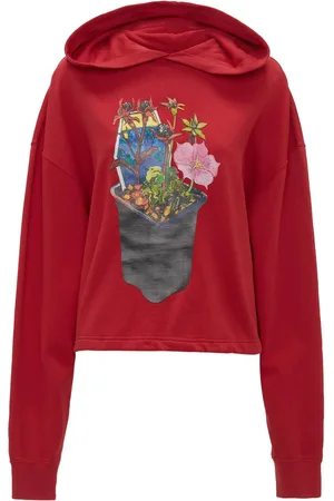 J.W.Anderson Hoodie med grafiskt tryck