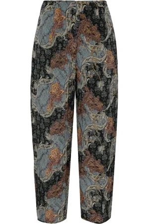 ULLA JOHNSON Slacks med grafiskt tryck