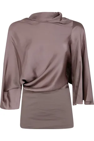 Rick Owens Blus med halvpolokrage
