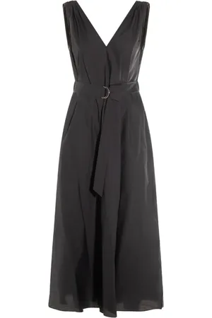 Brunello Cucinelli Midiklänning i poplin
