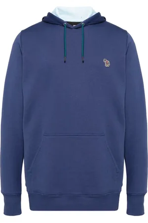 Paul Smith Ekologisk bomullshoodie med zebramönstrad logotyp