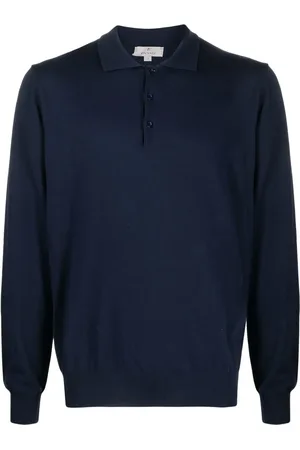CANALI Långärmad pikétröja
