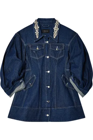 Simone Rocha Jean jacka med utsmyckad krage