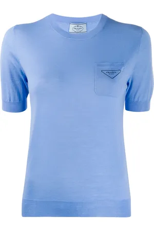 Prada Kortärmad stickad topp