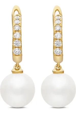 David Yurman Diamantörhängen i 18K gult guld med pärla (15,6 mm)