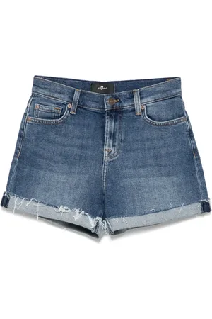7 for all Mankind Shorts med halvhög midja