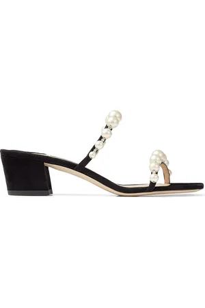Jimmy Choo Amara 45 mm pärlprydda slip