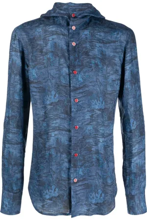 Kiton Skjorta med botaniskt tryck