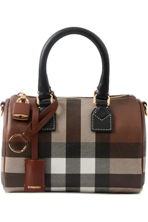 Burberry Liten rutig totebag