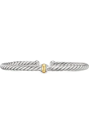 David Yurman Cable Flex Station armband i 14K gult guld