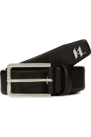 Karl Lagerfeld Läderbälte med monogram