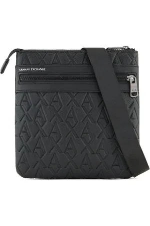 Armani Exchange Axelremsväska med präglat monogram