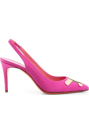 santoni Pumps med ribbad finish 90 mm