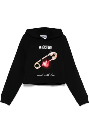 Moschino Hoodie med logotyp