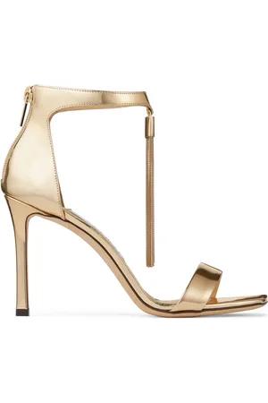 Jimmy Choo Vinca sandaler i lackat läder 95 mm