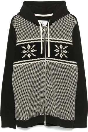 JUNYA WATANABE Intarsiastickad hoodie