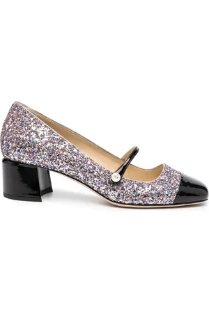 Jimmy Choo Pumps med glitterdetalj 45 mm