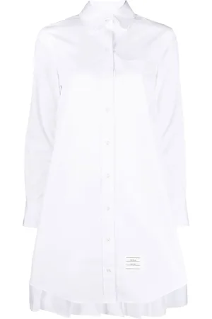 Thom Browne Skjortklänning med plisserad detalj