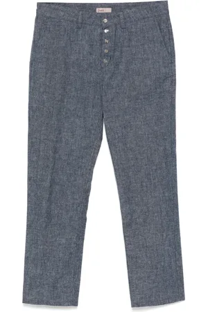 HERNO Jeans med tryckknapp