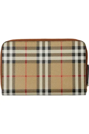 Burberry Rutig dubbelvikt plånbok