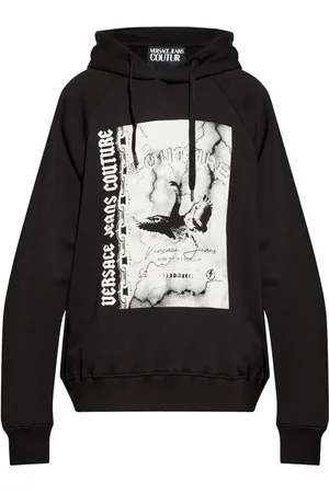 VERSACE Hoodie med logotyp