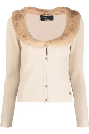 BLUMARINE Stickad kofta med rundad hals