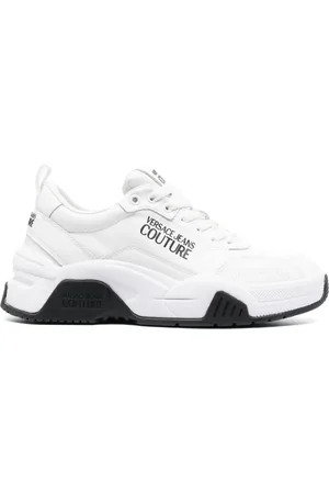 VERSACE Sneakers med rundad tå och logotyp