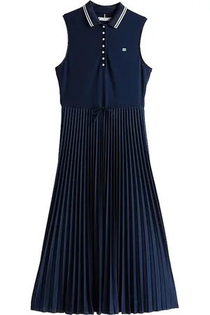 Tommy Hilfiger Plisserad midiklänning